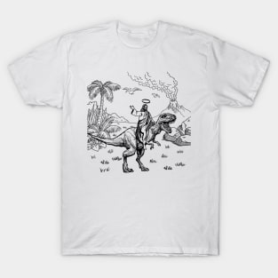 JESUS RIDING A DINOSAUR T-Shirt